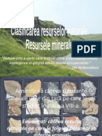Clasificarea Res Naturale. Resurse Minerale Cl9