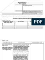 Practical Research 2 Group Activity #5: Be Using APA Format in PR2
