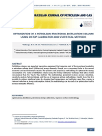 Optimization of A Petroleum Fractional Distillation Column Using Distop Calibration and Statistical Methods