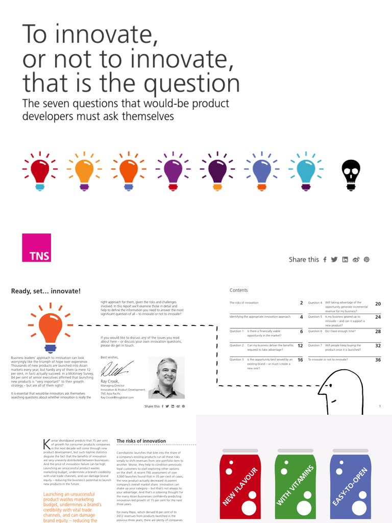 Key Questions for Product Innovation | PDF | Innovation | Brand