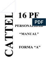 MANUAL DEL Cuestionario de Personalidad 16 PF