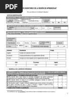 Ficha de Monitoreo de La Sesión de Aprendizaje
