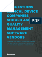 15 Questions Medical Device Companies Should Ask QMS Software Vendors