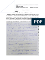 Calculo de transferência de calor transiente em diversos sólidos