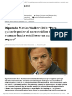 Diputado Matías Walker (DC)_ “Para Quitarle Poder Al Narcotráfico Tenemos Que Avanzar Hacia Establecer Un Autocultivo Seguro” - El Mostrador