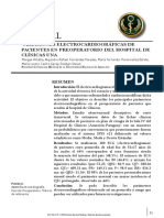 Original: Variaciones Electrocardiográficas de Pacientes en Preoperatorio Del Hospital de Clínicas Una