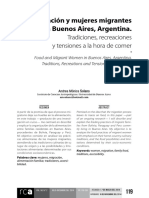 Alimentación y Mujeres Migrantes en Argentina