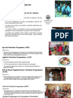 National Nutritional Programs Objectives: Integrated Child Development Service Scheme