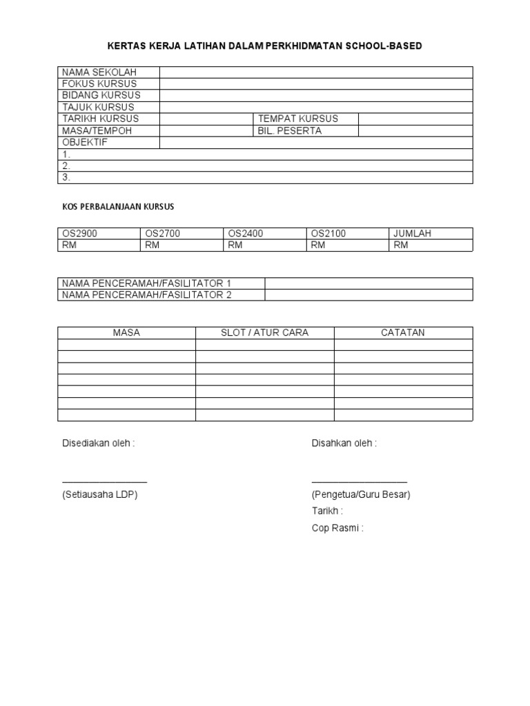 latihan dalam perkhidmatan online