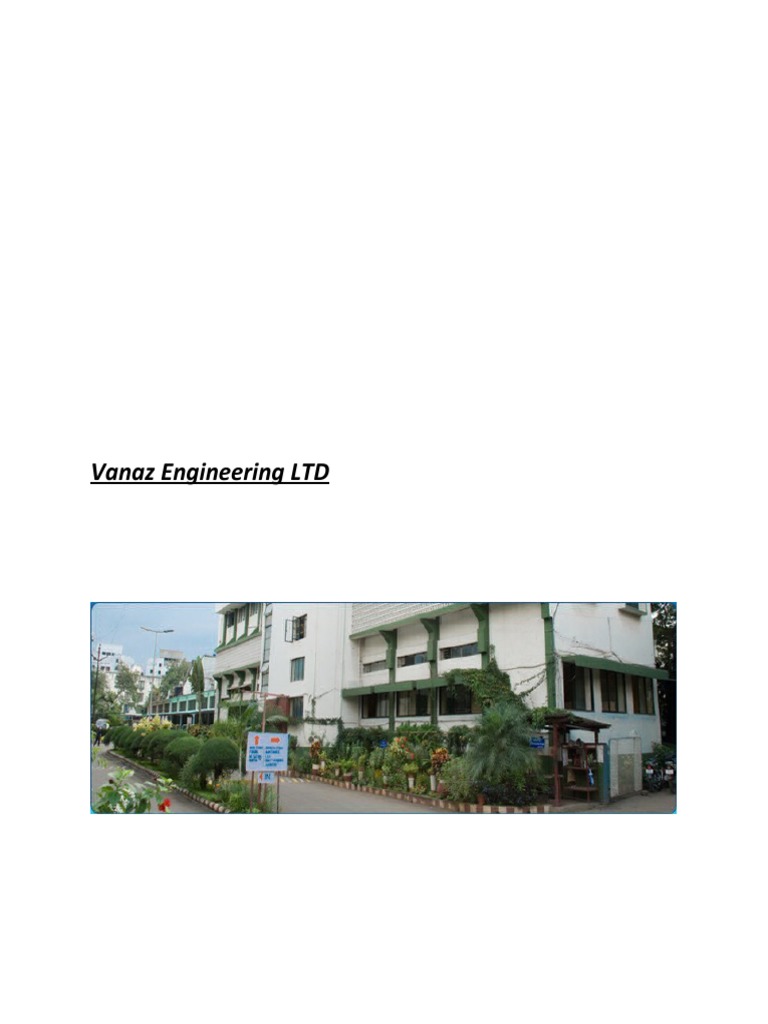 Vanaz Engineering LTD Overview | PDF