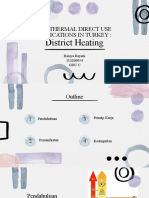 Geothermal Direct Use District Heating in Turkey