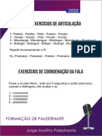 Exercícios de articulação