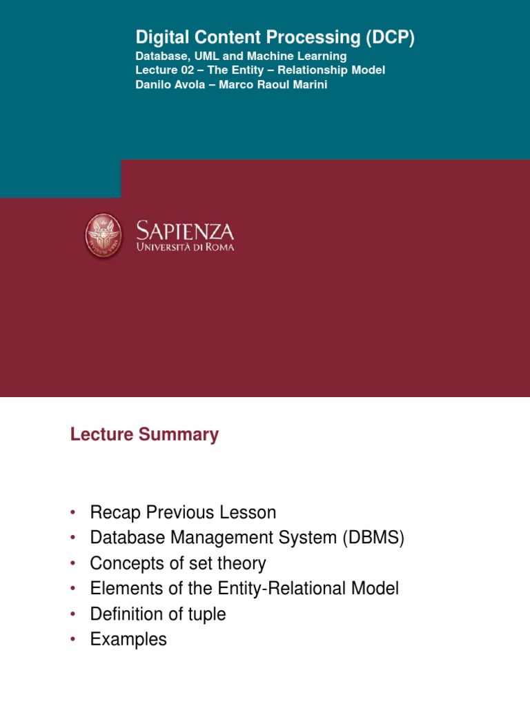 Digital Content Processing (DCP) | PDF | Databases | Conceptual Model