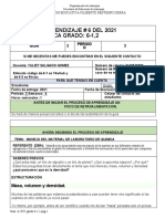 Guía de aprendizaje sobre masa, volumen y densidad