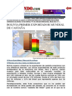 Castanha BoliviaPredominioMundial