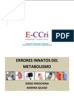 Errores Innatos Metabolismo 2011