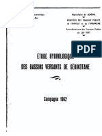 Etude Hydrologique de Sébikotane