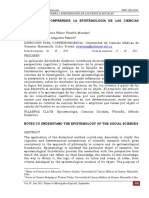 Notas para Comprender La Epistemología de Las Ciencias Sociales