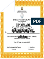 Diploma de Reconocimiento