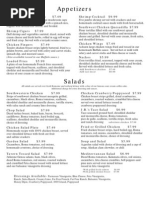 Lunch Menu