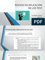 Semana Iv Proceso de Aplicación de Los Test