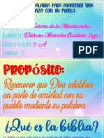 Semana 22 Dios Da Su Palabra para Mantener Una Alianza Con Su Pueblo