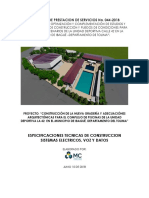 Instalaciones eléctricas proyecto deportivo