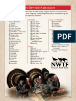 Turkey Hunter checklist