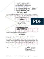 Certificate of Conformity of The Factory Production Control: 1725 - CPR - M0051
