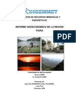 Informe Geoeconómico de La Región de Piura