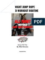 All Might Jump Rope Workout Routine PDF