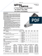 Válvulas Todo-Nada Con Actuador de Pistón Tipo PF6 en Acero Inoxidable