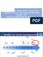Randomized Control Trial To Real World Evidence of Ultra Long Acting Insulin Basal Glargine-300: What Big Clinical Data Teaching Us ?