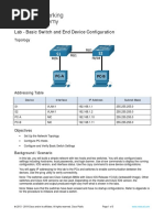 2.9.2 Lab - Basic Switch and End Device Configuration