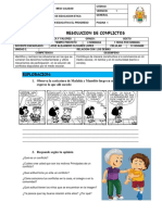 Resolución de conflictos en 6to grado