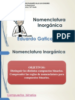 Nomenclatura Inorganica Palmares Los Condores 2020