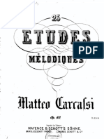 Carcassi Matteo 25 Etudes Melodiques Et Progressives Op 60