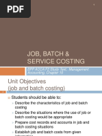 Unit 4 - Job, Batch Service Costing (PDF Slides)