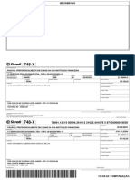 Recibo de pagamento de serviços educacionais