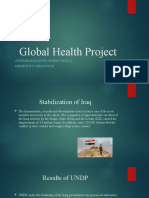 Global Health Project: Sustainable Development in Iraq Present By: Lina Novoa