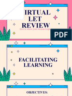 VIRTUAL LEARNING REVIEW FACILITATES OBJECTIVES
