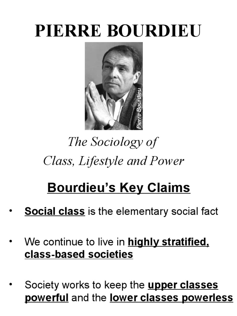 18021873PierreBourdieu Sociology Socialization