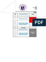 Grade 11 Accumatica / Agresso Schedule: Time Monday