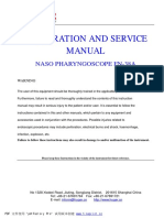 Operation and Service Manual: Naso Pharyngoscope Fn-38A