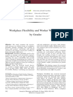 Workplace Flexibility and Worker Well-Being