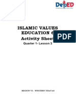 Grade 6 Islamic Values - Quarter 1 Lesson 3&4