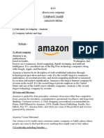 KYC (Know Your Company) Company Name Amazon India