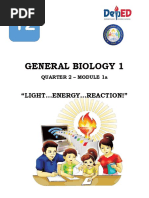 General Biology I - Quarter 2 - Module 1a - Week 2