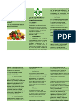 Folleto de Alimentación Saludable