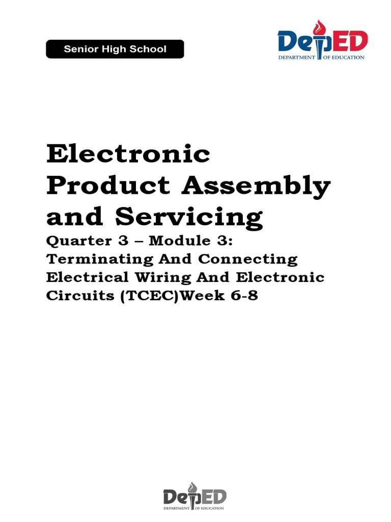 Electronic Product Assembly and Servicing PDF Electrical Network